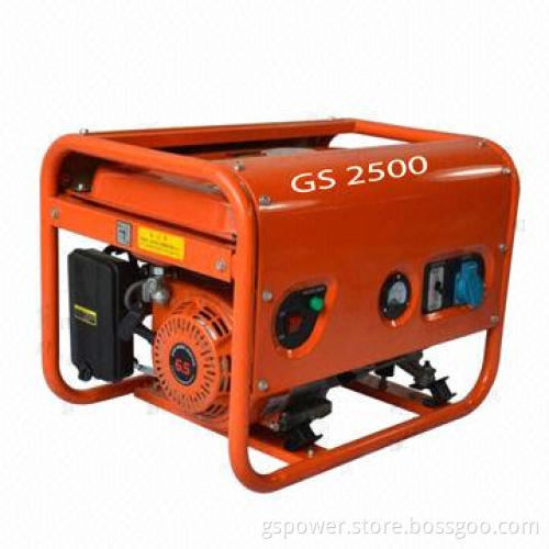 2.5kW Gasoline Generator with Fuel Tank Capacity of 15L